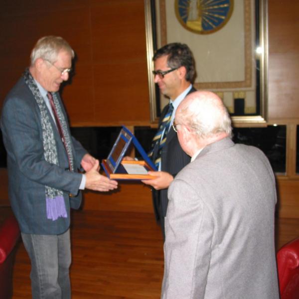 Da Sinistra Mark Strand, Edoardo Tiboni, Stefano Trinchese